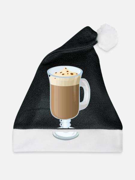 Cafe - Weihnachtsmütze - Schwarz/Weiß - Vorne