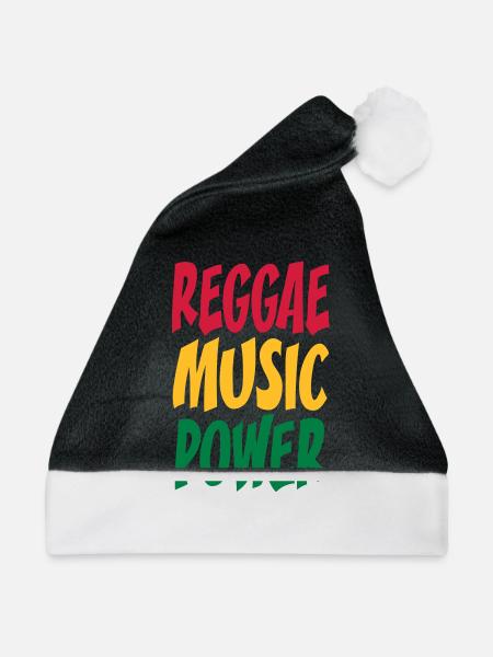 rasta Musikleistung - Weihnachtsmütze - Schwarz/Weiß