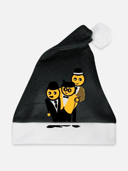 Egon, Kjeld und Benny - Weihnachtsmütze - Schwarz/Weiß