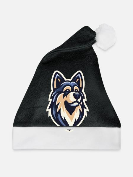 Nachtwolf-Jäger - Weihnachtsmütze - Schwarz/Weiß