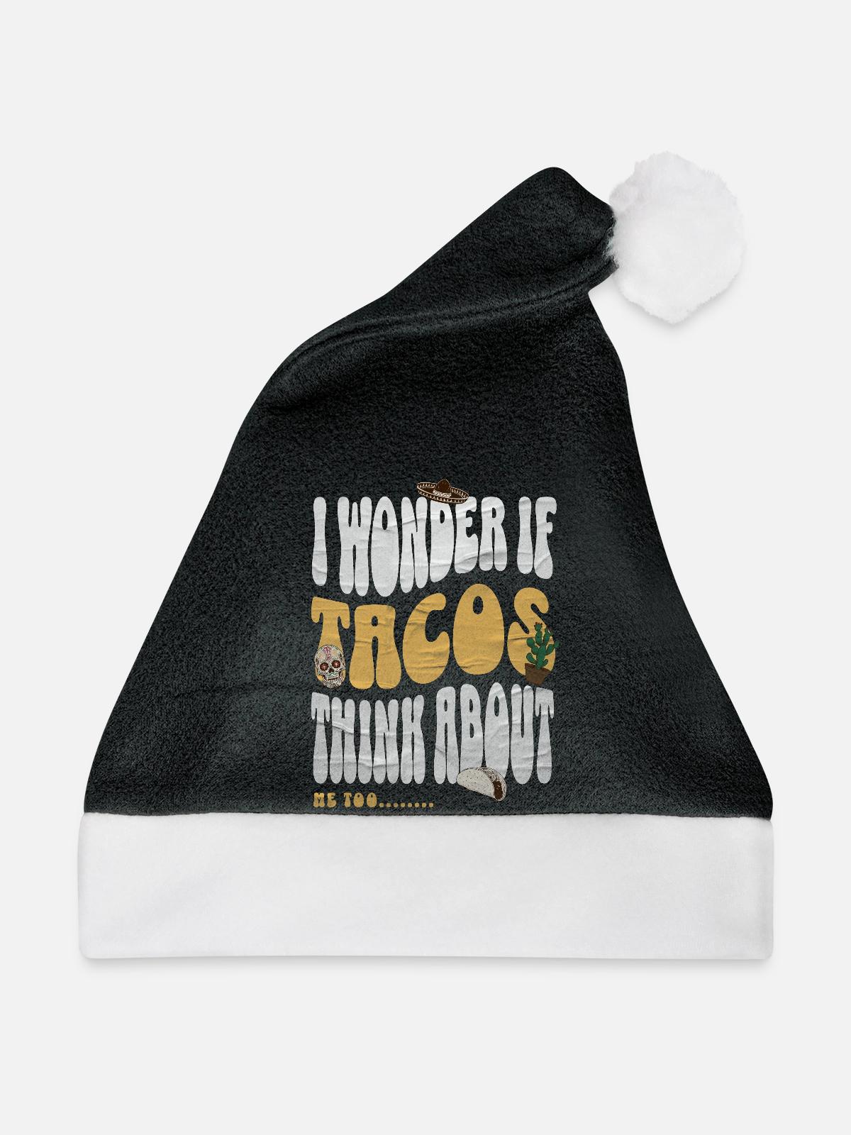 Taco - Weihnachtsmütze - Schwarz/Weiß - Vorne