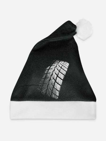 Reifenprofil Spurdesign - Weihnachtsmütze - Schwarz/Weiß