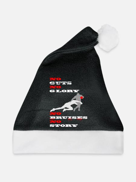 No guts no glory - Weihnachtsmütze - Schwarz/Weiß