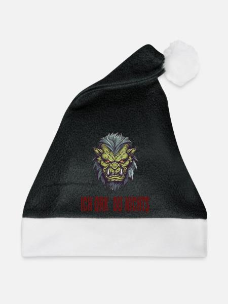 Ork Design - Weihnachtsmütze - Schwarz/Weiß