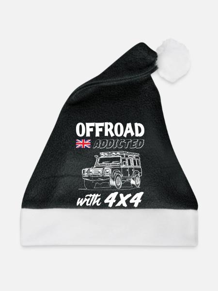 Landy Offroad Addicted - Weihnachtsmütze - Schwarz/Weiß