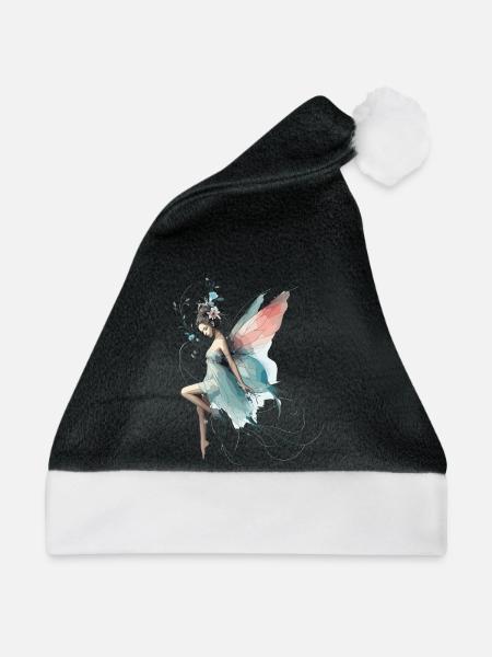 Fee Märchenwelt Geschenk - Weihnachtsmütze - Schwarz/Weiß