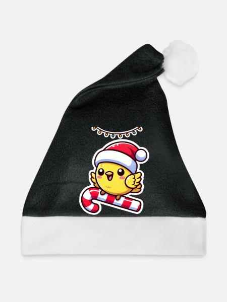 Christmas Canary Tunes - Weihnachtsmütze - Schwarz/Weiß