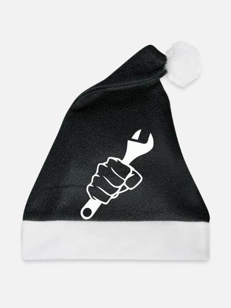 Fäuste und Schrauber Kraft - Weihnachtsmütze - Schwarz/Weiß