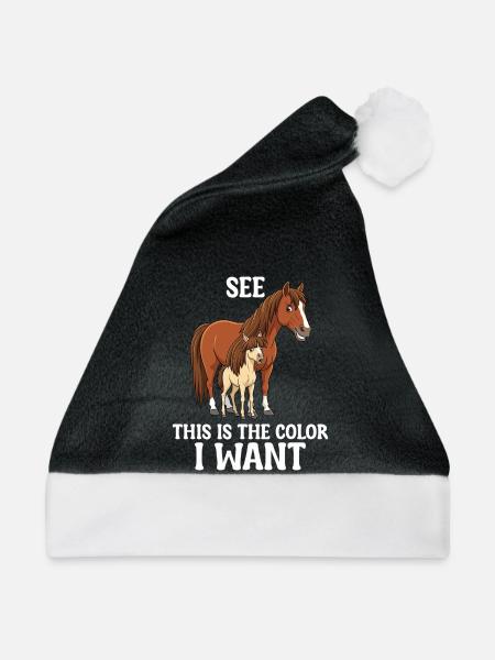 Humor Reiter Reiten - Weihnachtsmütze - Schwarz/Weiß