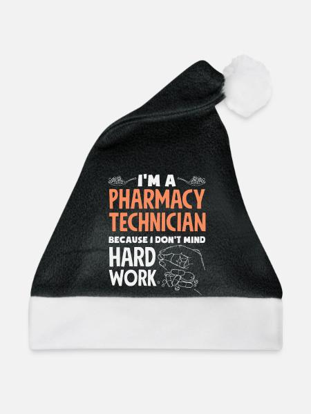 Apotheker Pharmazeutisch-technischer - Weihnachtsmütze - Schwarz/Weiß - Vorne