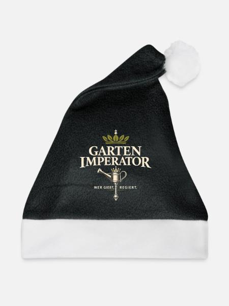 Garten Imperator – Wer gießt, regiert - Weihnachtsmütze - Schwarz/Weiß
