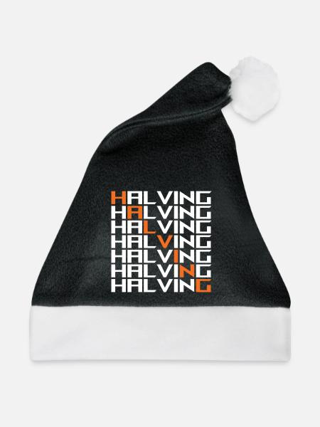 Halving Bitcoin - Weihnachtsmütze - Schwarz/Weiß