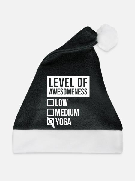Yoga Yoga Yoga - Weihnachtsmütze - Schwarz/Weiß