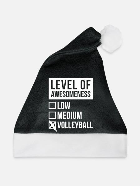 Volleyball Volleyball Volleyball - Weihnachtsmütze - Schwarz/Weiß