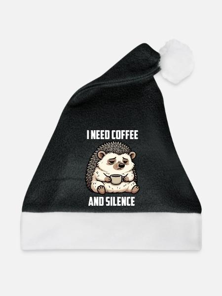 Igel Igelliebhaber Igelbesitzer Igelhalter Stachel - Weihnachtsmütze - Schwarz/Weiß