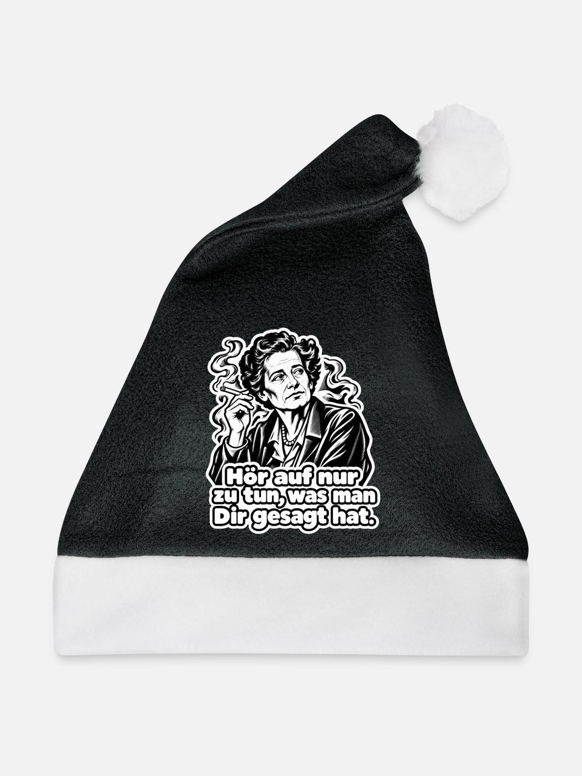 Gedankenlosigkeit - Weihnachtsmütze - Schwarz/Weiß - Vorne