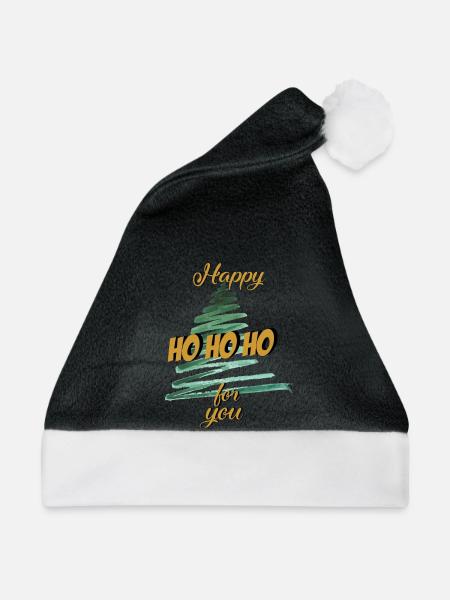 Weihnachten Hohoho Christbaum - Weihnachtsmütze - Schwarz/Weiß