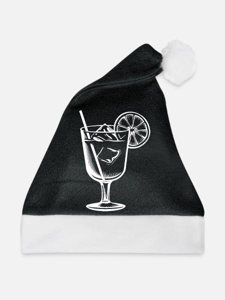 Limonade Drink - Weihnachtsmütze - Schwarz/Weiß - Vorne