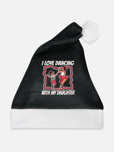 Mama Mutter Tochter Tanz Mutter - Weihnachtsmütze - Schwarz/Weiß