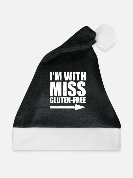 Glutenfrei - Weihnachtsmütze - Schwarz/Weiß - Vorne