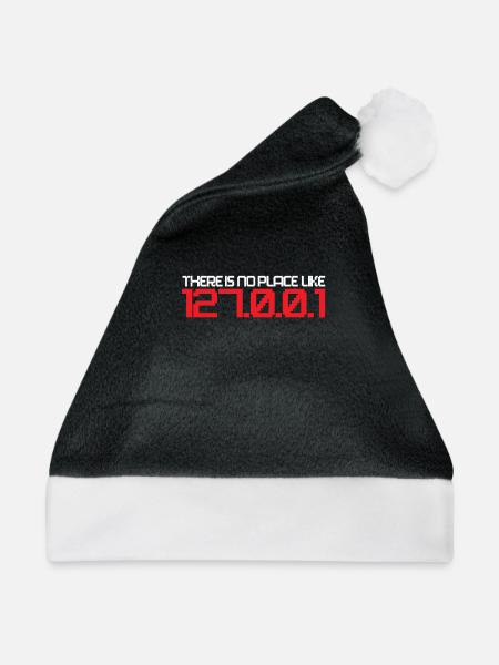Web Entwickler Webdeveloper Web-Entwickler - Weihnachtsmütze - Schwarz/Weiß - Vorne