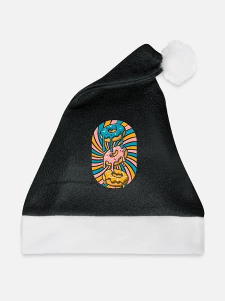 Donut - Weihnachtsmütze - Schwarz/Weiß