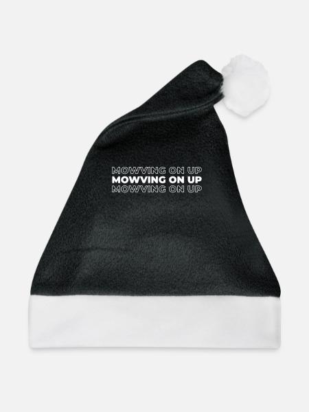 Rasenmäher Mähen - Weihnachtsmütze - Schwarz/Weiß - Vorne