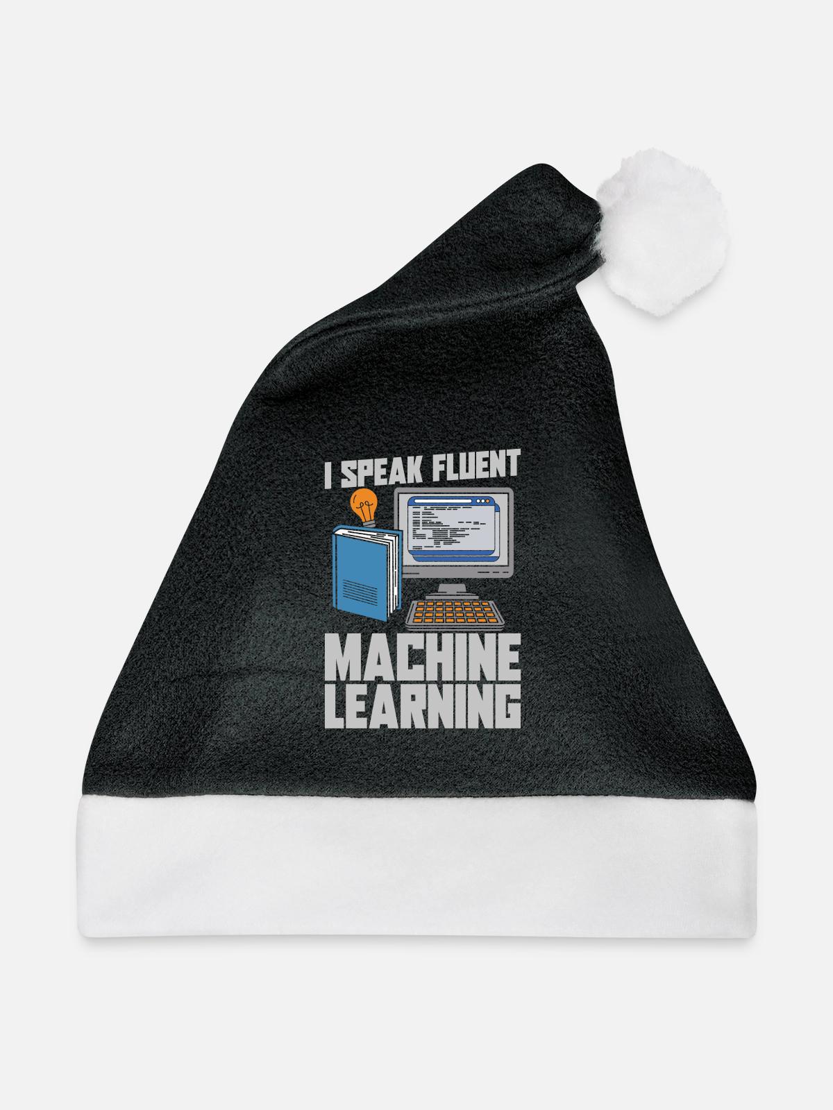 Data Science Data Analyst - Weihnachtsmütze - Schwarz/Weiß - Vorne