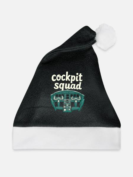 Flugingenieur Kader - Weihnachtsmütze - Schwarz/Weiß