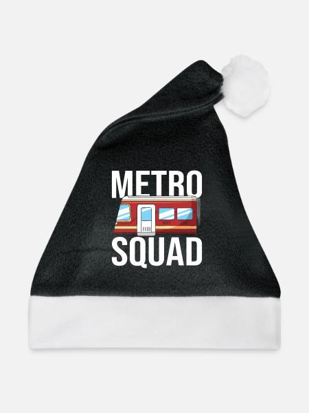 U Bahn Fahrer Kader - Weihnachtsmütze - Schwarz/Weiß - Vorne