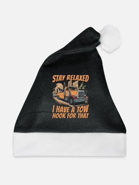 Abschleppdienst Abschlepper - Weihnachtsmütze - Schwarz/Weiß