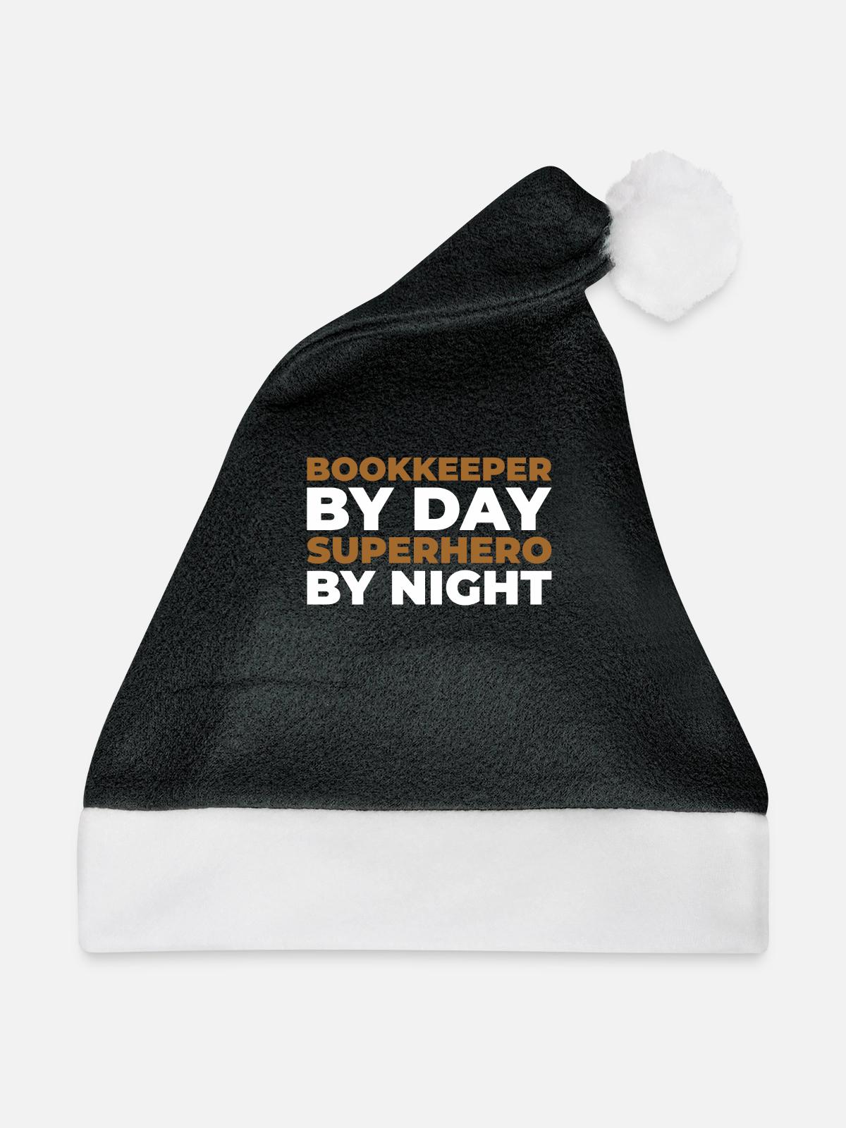 Buchhalter - Weihnachtsmütze - Schwarz/Weiß - Vorne