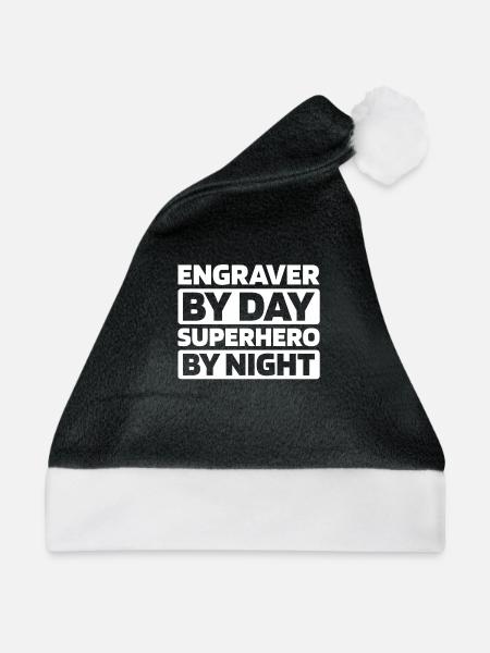 Graveur - Weihnachtsmütze - Schwarz/Weiß