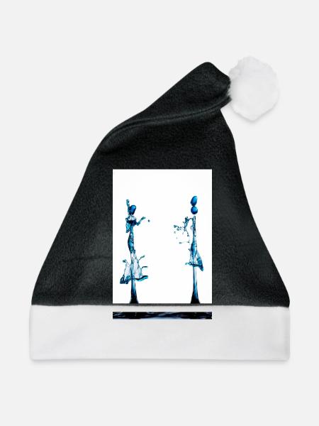 Treffen - Weihnachtsmütze - Schwarz/Weiß - Vorne