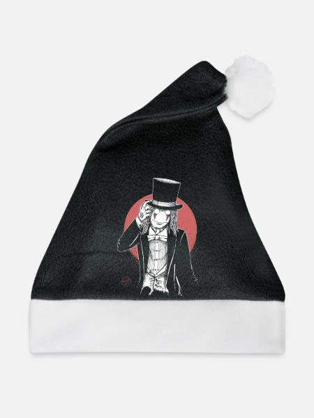 Spooky guy - Weihnachtsmütze - Schwarz/Weiß - Vorne