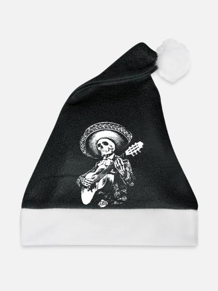 MEXIKANISCHER MARIACHI - Weihnachtsmütze - Schwarz/Weiß - Vorne