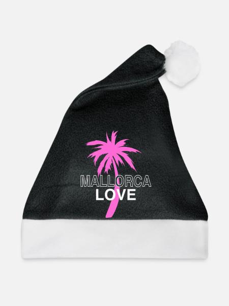 Mallorca - Weihnachtsmütze - Schwarz/Weiß - Vorne