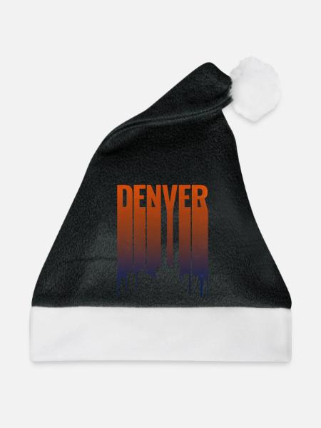 Denver Skyline Farbverlauf - Weihnachtsmütze - Schwarz/Weiß