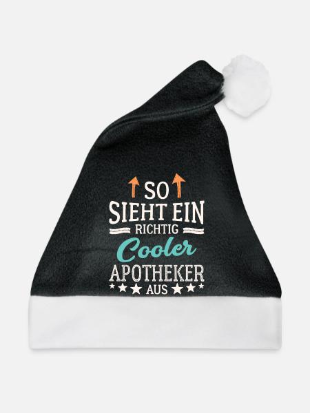 So sieht ein richtig cooler Apotheker aus - Weihnachtsmütze - Schwarz/Weiß