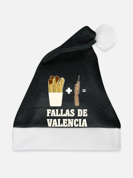 Fallas Pyro Chorrus - Weihnachtsmütze - Schwarz/Weiß - Vorne