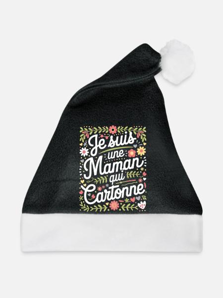 Ich bin eine erfolgreiche Mutter - Weihnachtsmütze - Schwarz/Weiß - Vorne