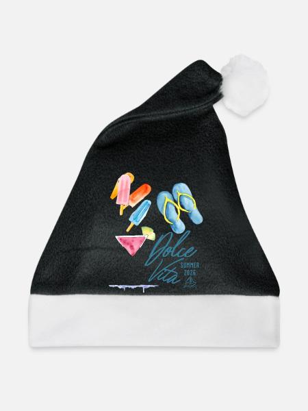 Dolce Vita Sommer 2026 - Weihnachtsmütze - Schwarz/Weiß