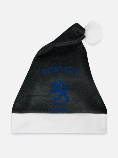 Porvoo Suomi Finland  - Weihnachtsmütze - Schwarz/Weiß