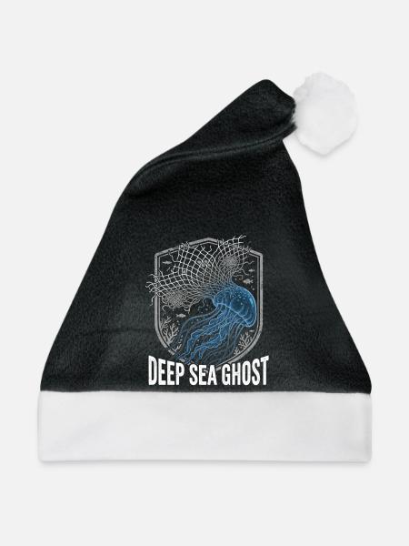 Tiefsee Plastik Geist - Weihnachtsmütze - Schwarz/Weiß