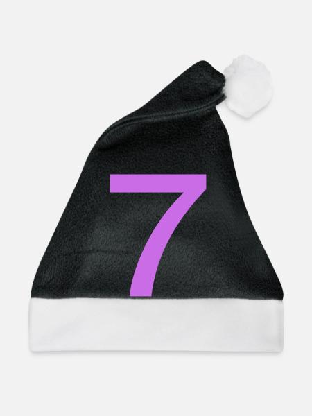 7 - Weihnachtsmütze - Schwarz/Weiß