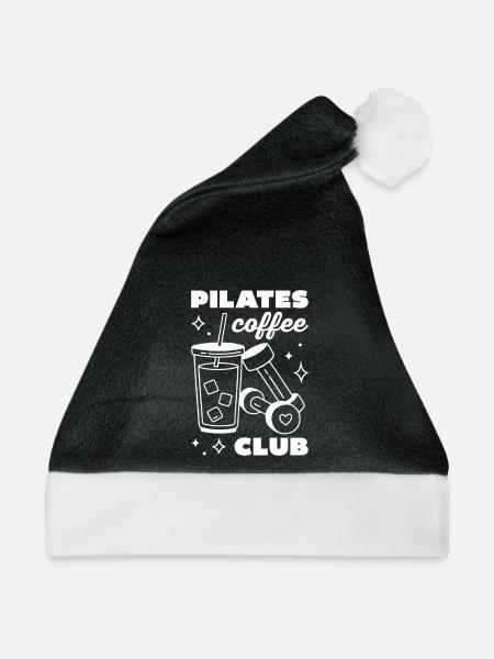 Pilates- und Eiskaffee-Latte-Club - Weihnachtsmütze - Schwarz/Weiß