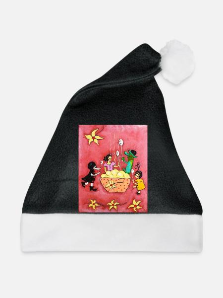 Vanille Pudding - Weihnachtsmütze - Schwarz/Weiß