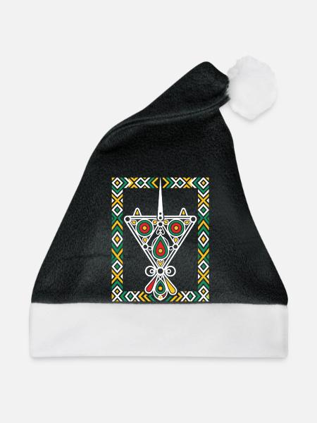 Juwelen von Kabylien - Weihnachtsmütze - Schwarz/Weiß - Vorne