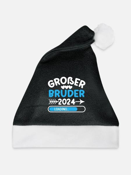 Großer Bruder 2024 - Weihnachtsmütze - Schwarz/Weiß