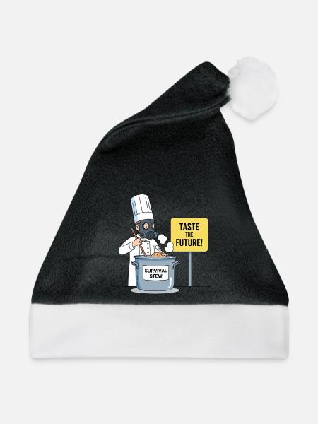 Taste the Future ! - Weihnachtsmütze - Schwarz/Weiß